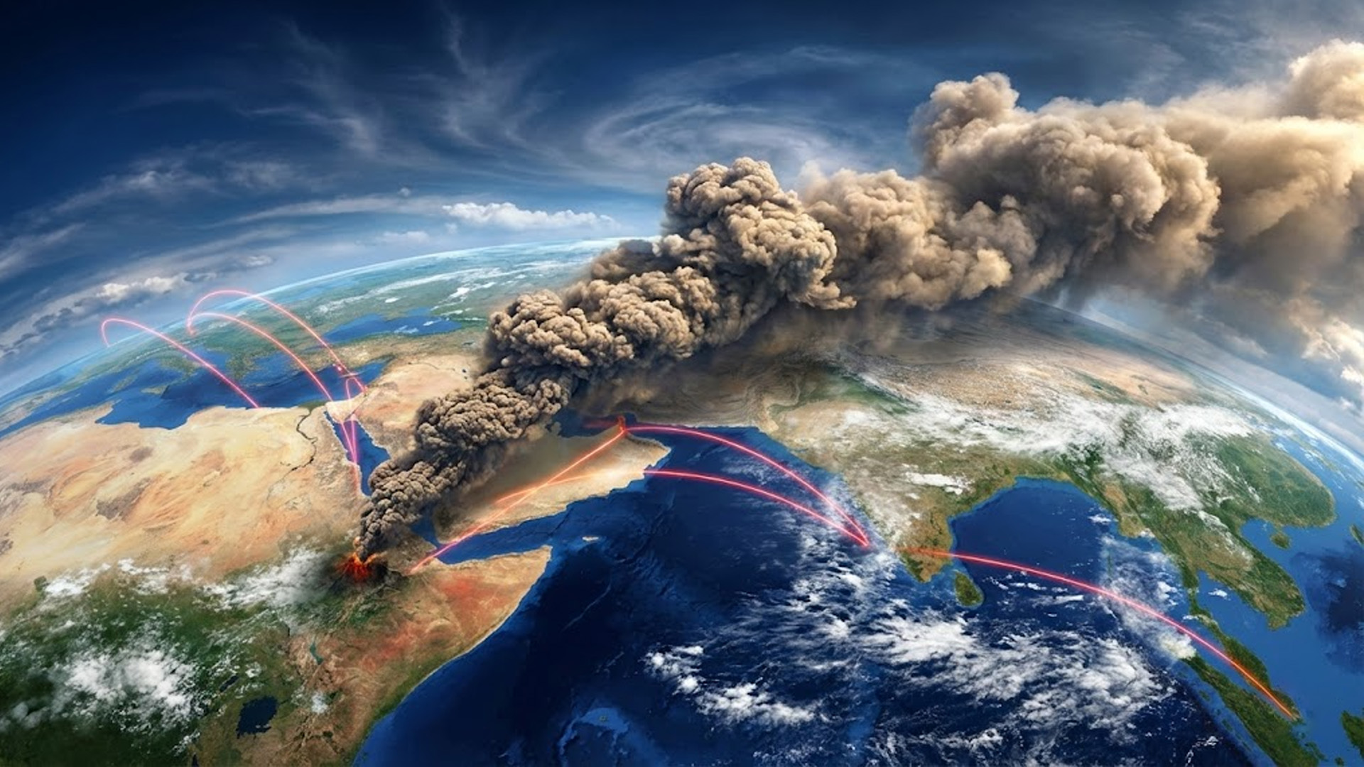 🌋 Ethiopia Volcano Eruption: Ash Plume From Hayli Gubbi Reaches India, Flights Disrupted as DGCA Issues Advisory