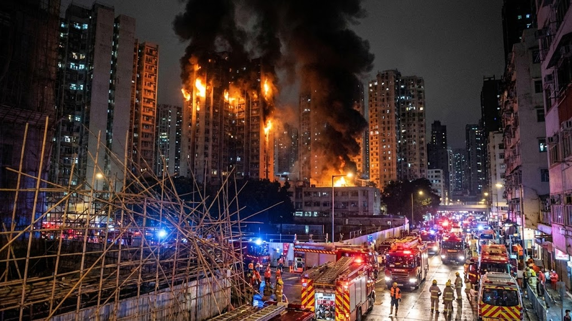 🏙️ Hong Kong High-Rise Inferno: 44 Dead, Hundreds Missing in Tai Po Blaze