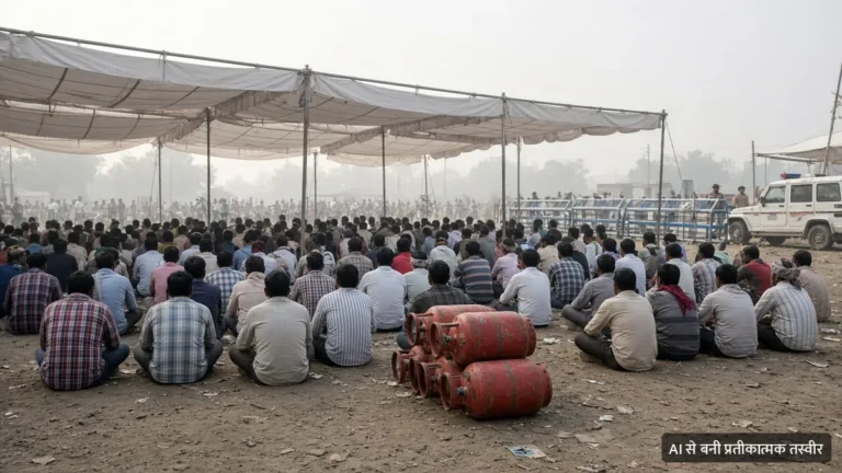 शाहदरा के CBD ग्राउंड पर LPG डिस्ट्रीब्यूटरों का धरना, हड़ताल की चेतावनी; क्या रुकेगी आपके गैस सिलेंडर की डिलीवरी?