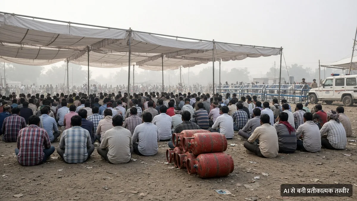 शाहदरा के CBD ग्राउंड पर LPG डिस्ट्रीब्यूटरों का धरना, हड़ताल की चेतावनी; क्या रुकेगी आपके गैस सिलेंडर की डिलीवरी?